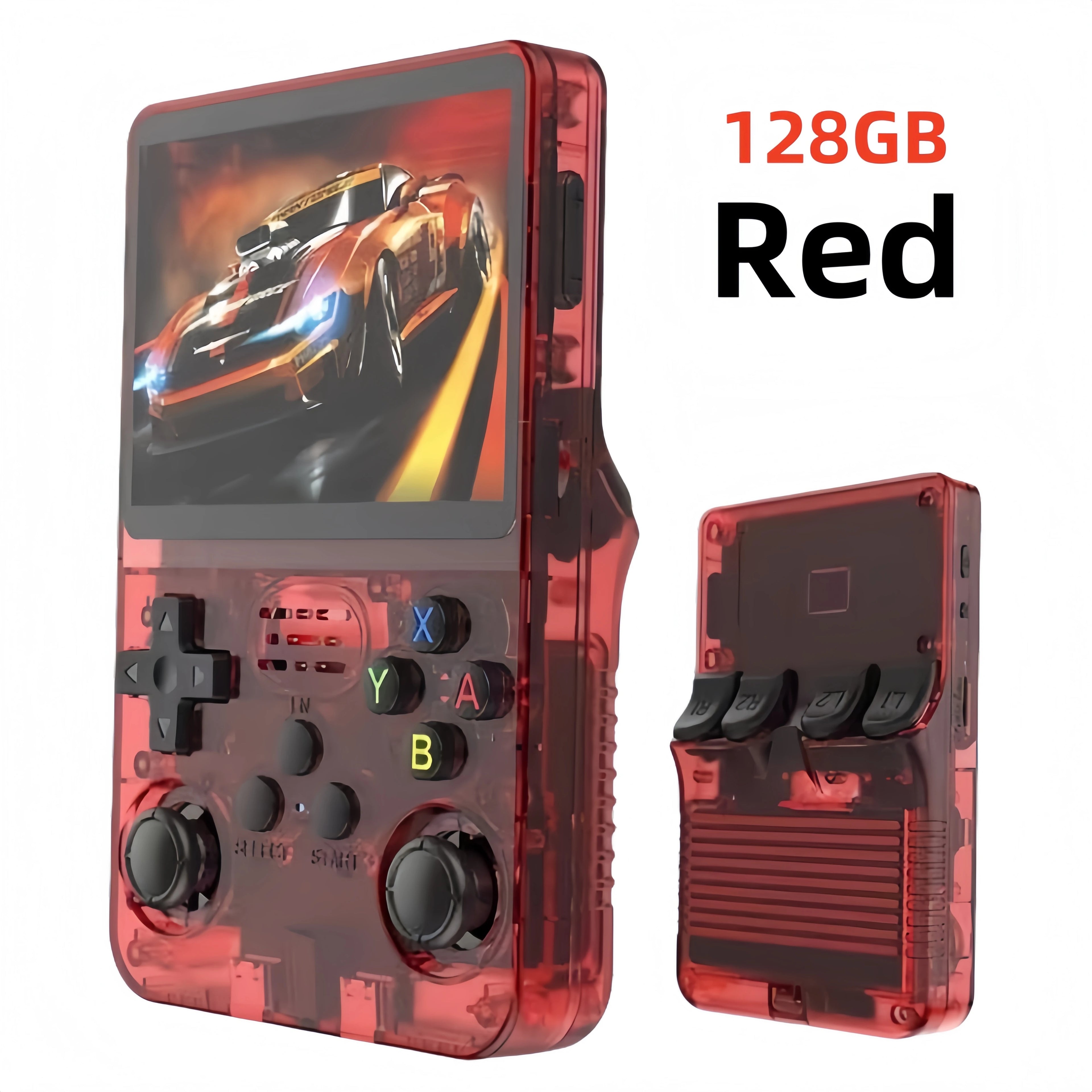 Retro R36S Handheld Video Game Console 3.5 Inch IPS Screen 128GB Preloaded Games Portable Pocket Player Linux System