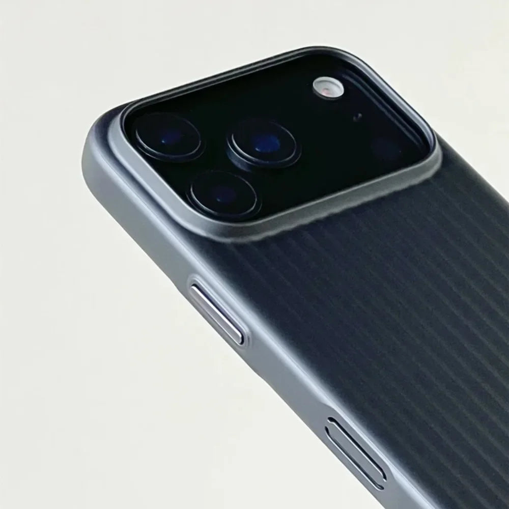 Luxury Stripes Metallic Paint Armor Case For iPhone 17 Air 16 15 14 13 Pro Max Shockproof Camera Protective Slim Matte PC Funda