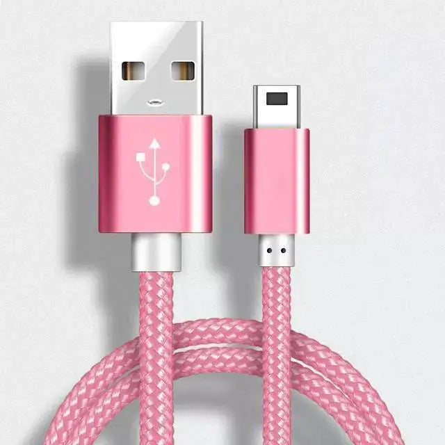 NNBILI 2M/1.5M/1M/0.25M Mini USB Cable Mini USB to USB Fast Data Charger Cable for MP3 MP4 Player Car DVR GPS Digital Camera HDD